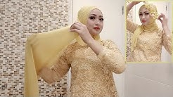 TUTORIAL HIJAB PESTA 2019 HIJAB KONDANGAN HIJAB PASHMINA RAJUT GLITTER - Durasi: 4.45. 