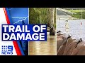Heavy rain and cyclonic winds leave trail of damage | 9 News Australia