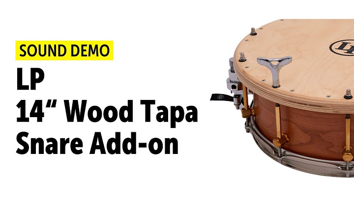 LP 14" Wood Tapa Birch | Snare Cajon Add-on | Sound Demo (no talking)