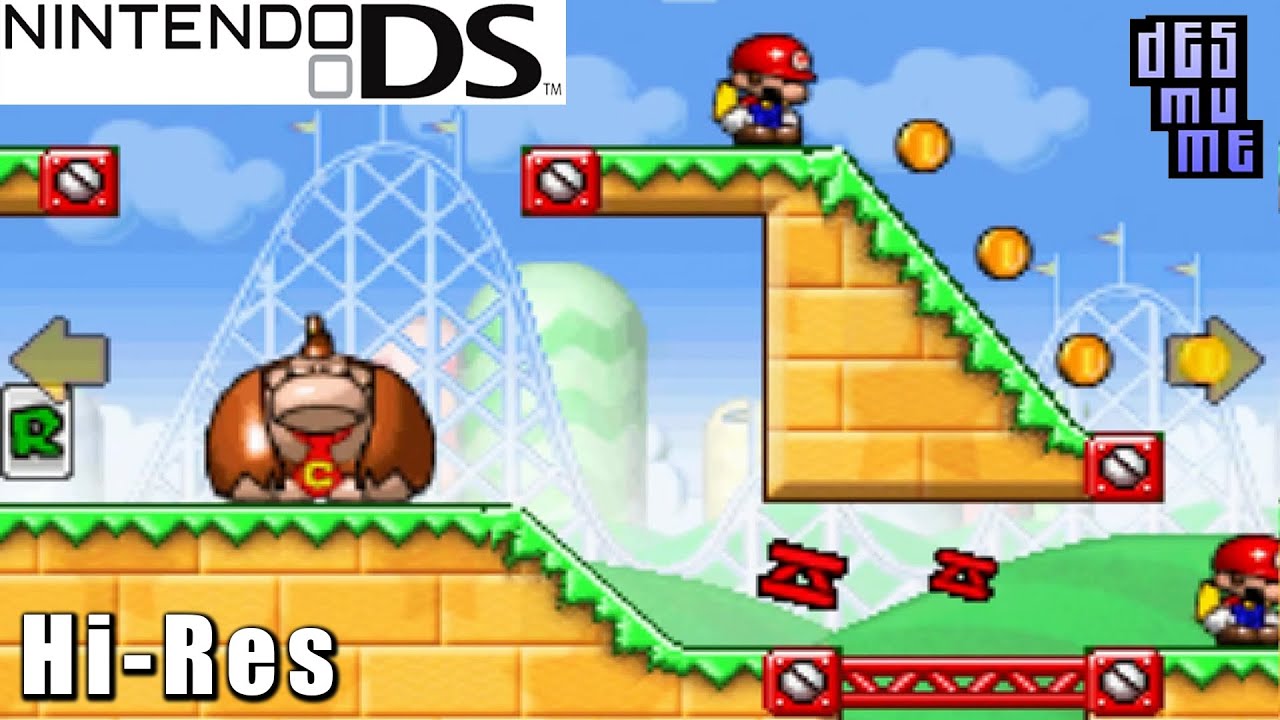 Skælde ud dash Spaceship Mario vs. Donkey Kong: Mini-Land Mayhem! - Nintendo DS Gameplay High  Resolution (DeSmuME) - YouTube