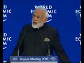 PM Modi's welcome speech at the World Economic Forum Plenary Session at Davos