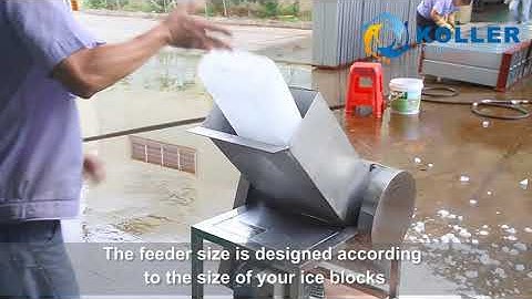 Koller ice crusher machine for ice block #KollerAutomaticIceBlockMachine #icecrusher #crushedice