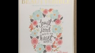 Beauty in the Bible: An Adult Coloring Book, Premium Edition flip through