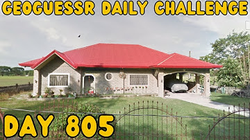 A new accessory!  Geoguessr daily challenge day 805.