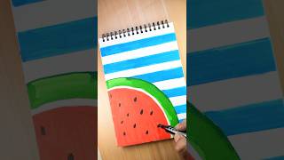 Watermelon draw 😱😍#shorts#rbjoydrawing #drawing #youtubeshorts #short #painting