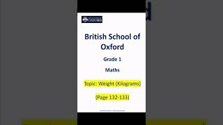 Grade-1#Math:Topic:Weight(Kilograms)(pg#132-133)
