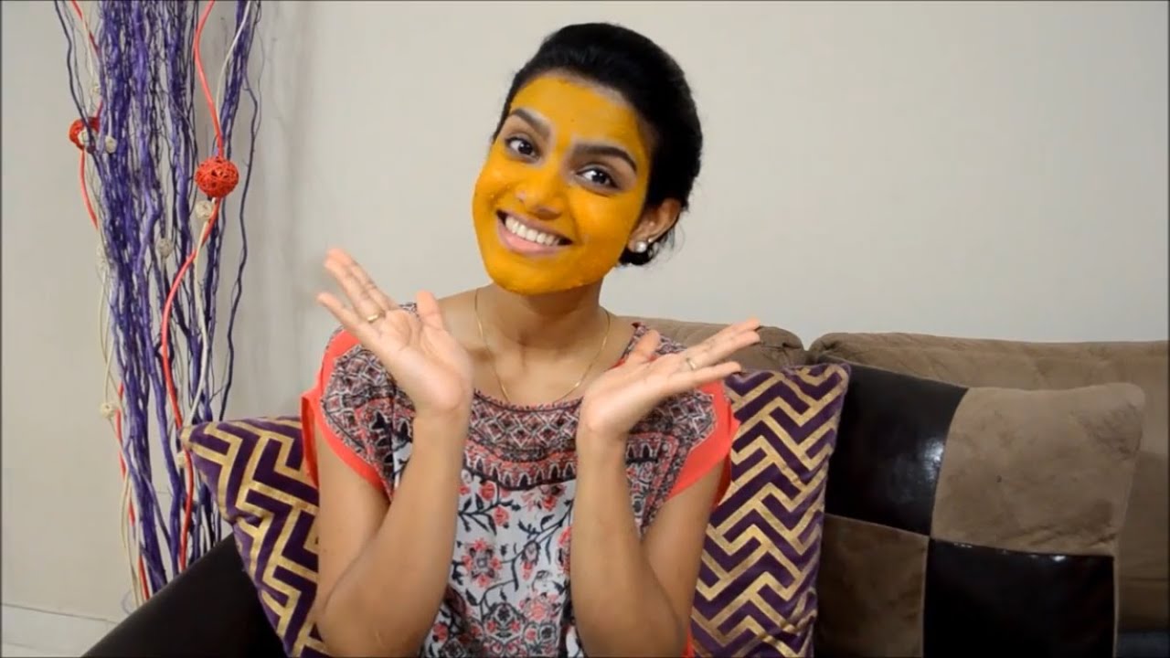 Malayalam Tutorial Benefits of Turmeric / Manjal DIY Face Mask . 005