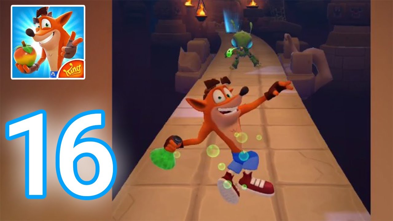 Crash Bandicoot On The Run! Gameplay Walkthrough Part 16 Mutagen Nitrus Brio LVL 2 Defeated