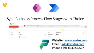 Sync Business Process Flow(BPF) Stages with Choice or Status Columns