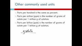 13.5 Specifying Solution Concentration: Mass Percent
