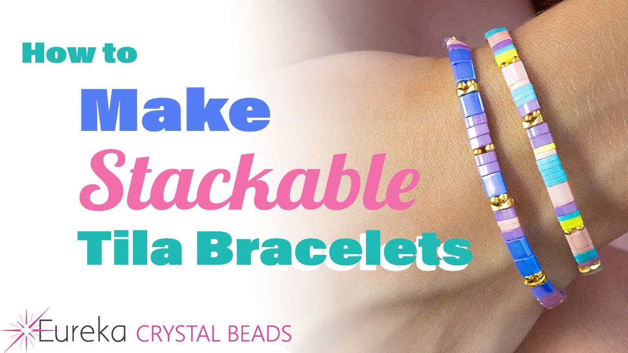 DIY Stretch Bracelets with Miyuki Tila Beads 