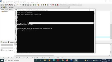 C++ Program to Calculate Average, Percentage Marks of Student using user defined function