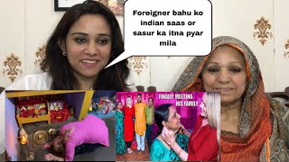 Foreigner Bahu Got So Much Love From Indian Saas Sasur This Is Indian Sanskar