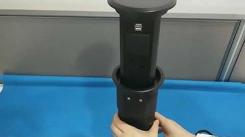 Water Proof  Round Countertop Pop Up Wireless Charging Top bluetooth speaker kitchen socket