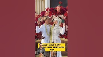 Momen pose pasangan pengantin bikin ngakak🤣❗️#pernikahan #pengantinviral #lucu #reaction