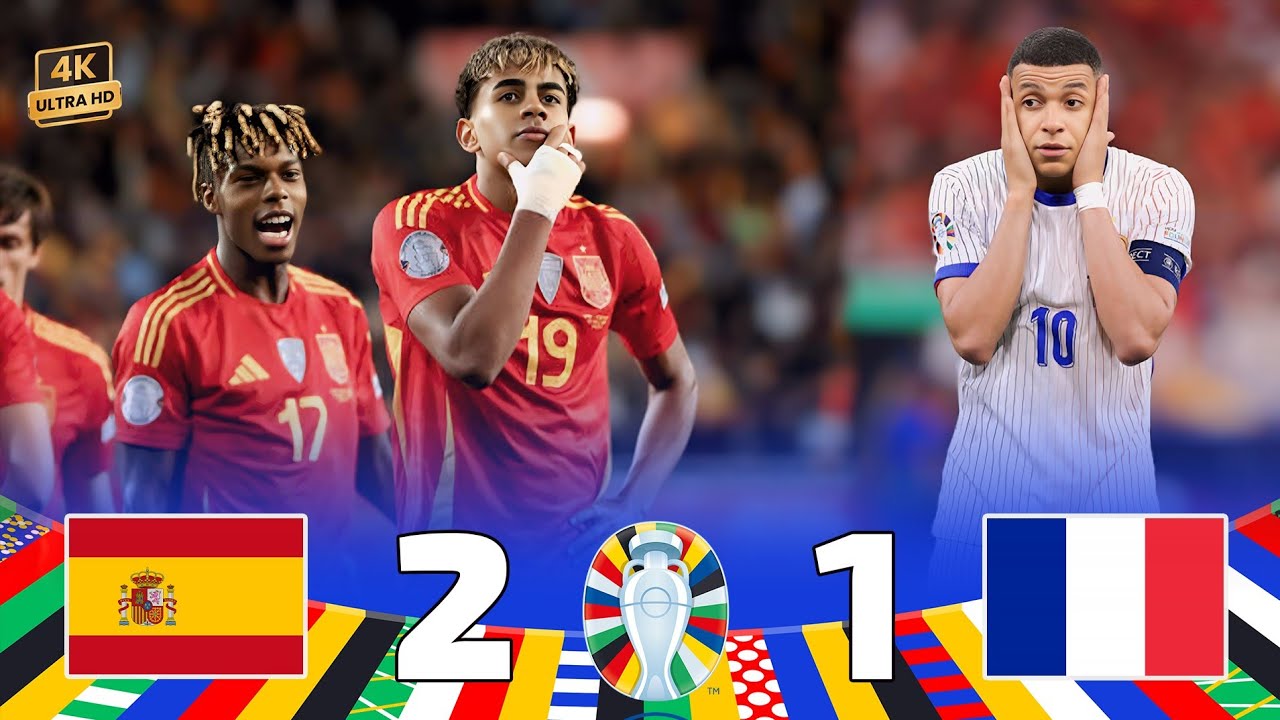 لامين يامال يدمر فرنسا💥❮ ملخص مباراة إسبانيا(2-1) فرنسا❯⚡نصف نهائي يورو [2024] حفيظ دراجي🔥| جودة 4k