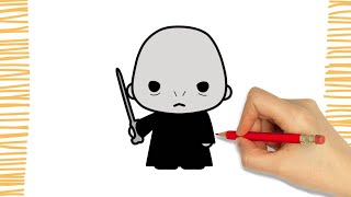 How to Draw a VOLDEMORT I HARRY POTTER I EASY