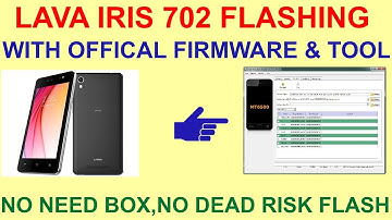 LAVA IRIS 702 FLASHING WITH OFFICAL FIRMWARE & TOOL