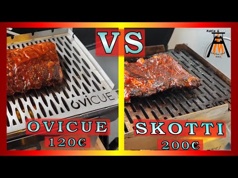 SKOTTI vs OVICUE Unboxing Setup and Comparison How does it grill steak ribs ribeye