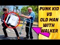 Punk Kid Steals PlayStation 5 From 70 Year Old Man With Walker -American Justice Warriors