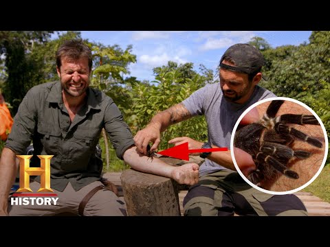 BIT BY WORLD&rsquo;S LARGEST TARANTULA! | Kings of Pain (Season 1) | History