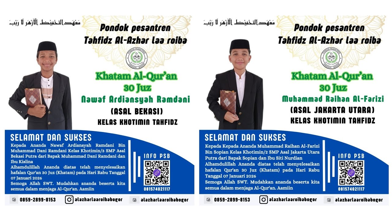 Pondok Pesantren Al-Azhar Laa Roiba sedang live sekarang!