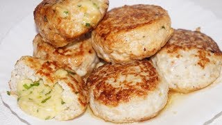 До чего же ВКУСНО, съедаются за раз - Котлеты с Сырной начинкой!