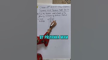 Square Root by division method | Class 8 ex 5.4 Question 1 of NCERT