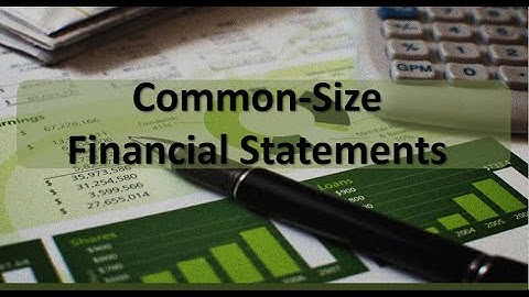 Financial Analysis: Common Size Financial Statements Example