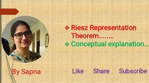 Riesz Representation Theorem,  Inner Product Space | by Sapna |