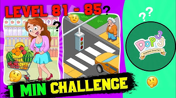 DOP 3 [ Displace One Part ] One Min Challenge Level 81 - 85 Walkthrough #shorts #ytshorts