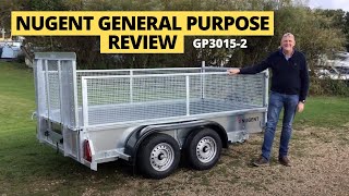 Nugent GP3015-2 General Purpose Trailer with mesh sides and ramp (10' x 4'11'' / 305cm x 152cm)