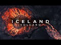 Stunning drone of iceland volcano eruption  4k dji fpv