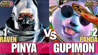 T8 🔥 PINYA (#1 Ranked Raven) vs 🔥 GUPIMON (#2 Ranked Panda) | Tekken 8 High Level Gameplay