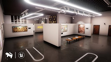 Modern Art Museum Environment / Unreal Engine 4/5