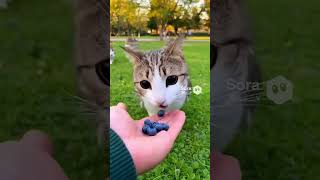 Feeding a Meowl #cat #meowl #cute #ai #viral #fyp #pets #पालतूजानवर #बिल्ली #एफवाईपी #pets #एआई