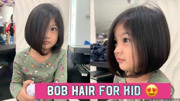 Short Haircut for Kid | Bob hair styles | Kidy Hairstyle | Model rambut bob a la polwan 😍