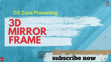 Artcam 3D Design #002 Mirror Frame   by-GS Zone