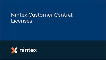 Nintex Customer Central: Licenses