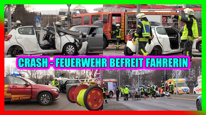 Vorfahrt missachtet = CRASH | 🚒 FEUERWEHR SÜSSEN BEFREIT FAHRERIN 🚒 3 Verletzte f. Rettungsdienst 🚑