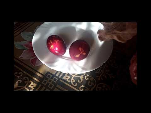 Удивительные узоры на пасхальных яйцах/Как покрасить яйца в луковой шелухе/ПАСХА 2021/Easter eggs