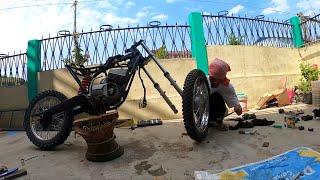 Self Made RX-135 Modified into Dirt Bike // No Experience