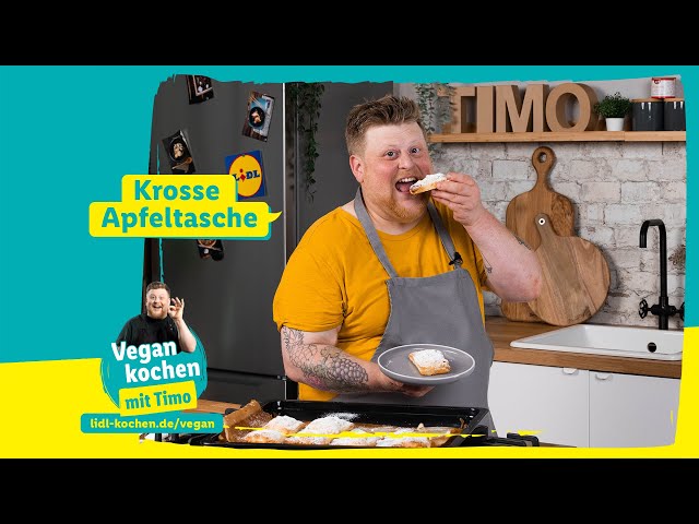 Vegan kochen mit Timo: Krosse Apfeltasche - YouTube