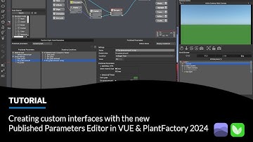 Creating custom interfaces with the new Published Parameters Editor in VUE and PlantFactory 2024