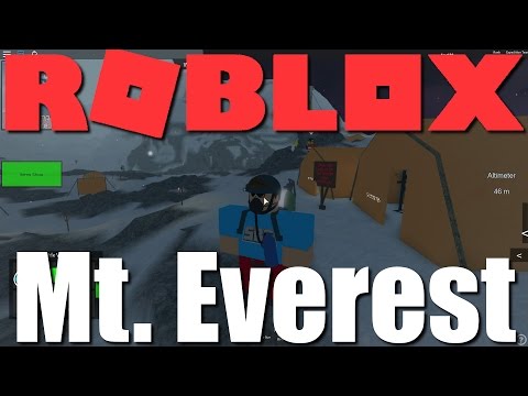 Roblox Mt Everest Climbing Role Play Youtube - mount everest roleplay roblox