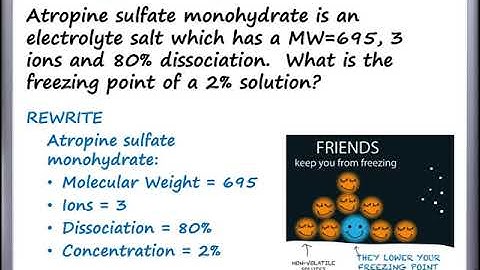 Calculations - Isotonic and Buffer Solutions