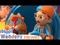 Caminho de lixo  maravilhas do blippi  desenhos animados em portugus  moonbug kids brasil