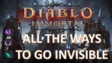 ALL THE WAYS TO GO INVISIBLE !! | Diablo Immortal