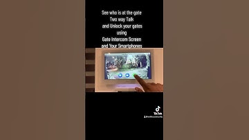 Gate intercom system, Unlock your gates using intercom screen. And Using Smartphone App