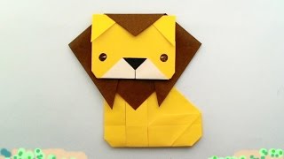 折り紙 ライオン 簡単な折り方 子ども幼稚園児向け折り紙の作り方